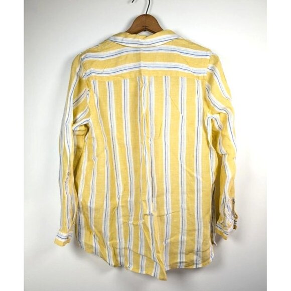 J jill Love Linen Top Size Large Costal Beach Lagenlook Tunic Summer Lightweight - Picture 2 of 7